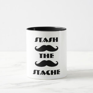 Mustache  grappig citaat mok