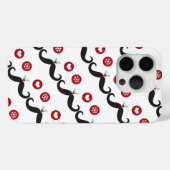 Mustache Grappig gezicht Sneeuwvlok Mistletoe Vaka Case-Mate iPhone Case (Achterkant (horizontaal))