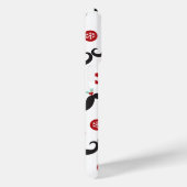 Mustache Grappig gezicht Sneeuwvlok Mistletoe Vaka Case-Mate iPhone Case (Achterkant / Rechts)
