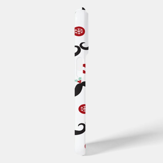 Mustache Grappig gezicht Sneeuwvlok Mistletoe Vaka Case-Mate iPhone Case (Achterkant / Rechts)