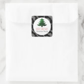 Mustache Green Kersttree sparkles Gift Label (Tas)