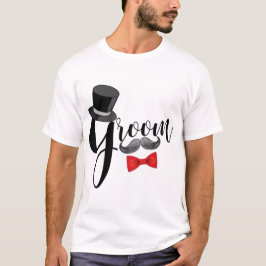 Mustache Groom T-shirt