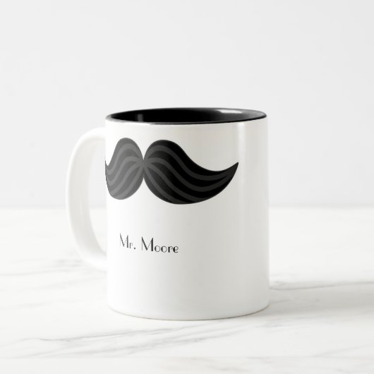 Mustache Groom's rechtshandige Mok (Voorkant links)