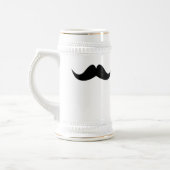 Mustache groomsman bachelor beer stein mok (Links)