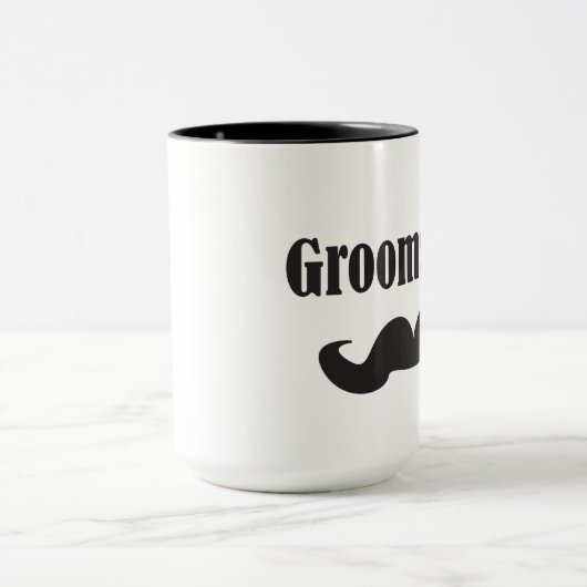 Mustache Groomsman Mok (Midden)