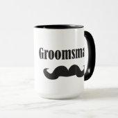 Mustache Groomsman Mok (Voorkant rechts)