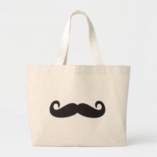 Mustache Grote Tote Bag