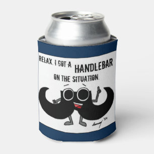 Mustache "HANDLEBAR OP DE SITUATIE" kan Cozy Blikjeskoeler