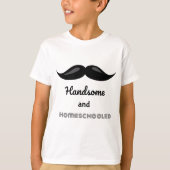 Mustache Handsome en Homeselected T-shirt (Voorkant)