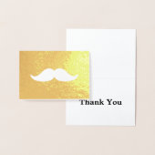 Mustache Hartelijk dank Folie Kaarten (Display)