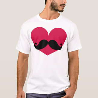 Mustache Heart T-shirt