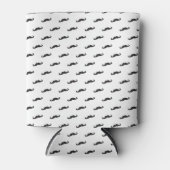 Mustache hipster patroon 2 blikjeskoeler (Voorkant)