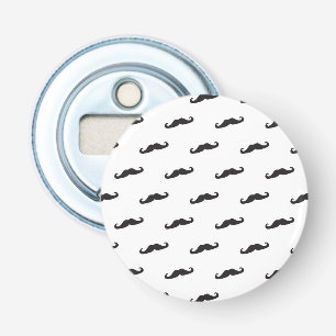 Mustache hipster patroon 2 button flesopener