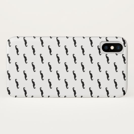 Mustache hipster patroon 2 Case-Mate iPhone case (Achterkant (horizontaal))
