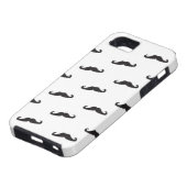 Mustache hipster patroon 2 Case-Mate iPhone case (Onderkant)