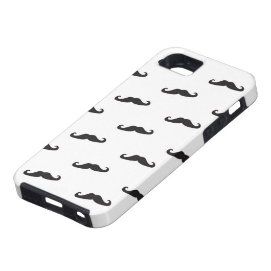 Mustache hipster patroon 2 Case-Mate iPhone case (Onderkant)