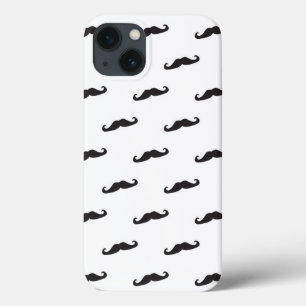 Mustache hipster patroon 2 iPhone 13 hoesje