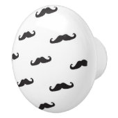 Mustache hipster patroon 2 keramische knop (Rechts)