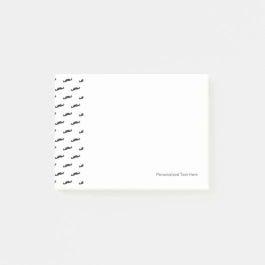 Mustache hipster patroon 2 post-it® notes (Voorkant)