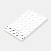 Mustache hipster patroon 2 post-it® notes (Schuin)