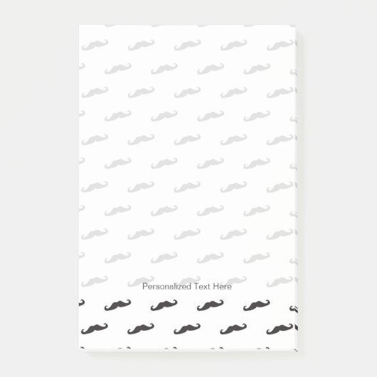 Mustache hipster patroon 2 post-it® notes (Voorkant)