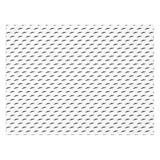 Mustache hipster patroon 2 tafelkleed (Voorkant (Horizontaal))