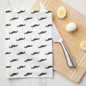 Mustache hipster patroon 2 theedoek (Quarter Fold)