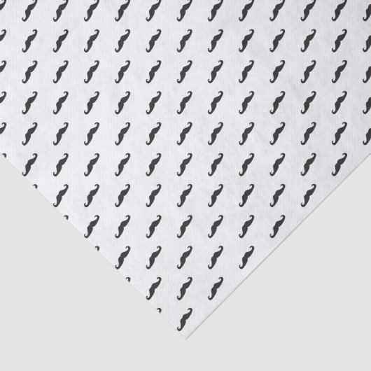 Mustache hipster patroon 2 tissuepapier (Detail)