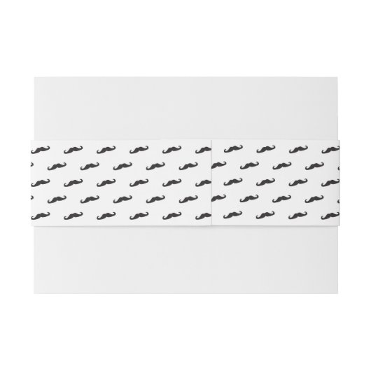 Mustache hipster patroon 2 uitnodigingen wikkel (Achterkant Voorbeeld)