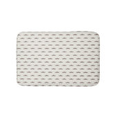 Mustache hipster patroon 3 badmat (Voorkant)