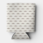 Mustache hipster patroon 3 blikjeskoeler (Voorkant)