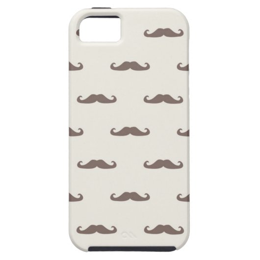 Mustache hipster patroon 3 Case-Mate iPhone case (Achterkant)
