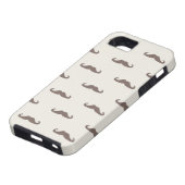 Mustache hipster patroon 3 Case-Mate iPhone case (Onderkant)