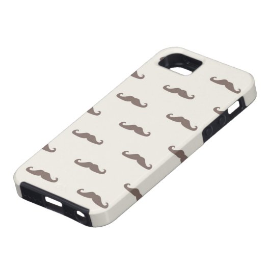 Mustache hipster patroon 3 Case-Mate iPhone case (Onderkant)