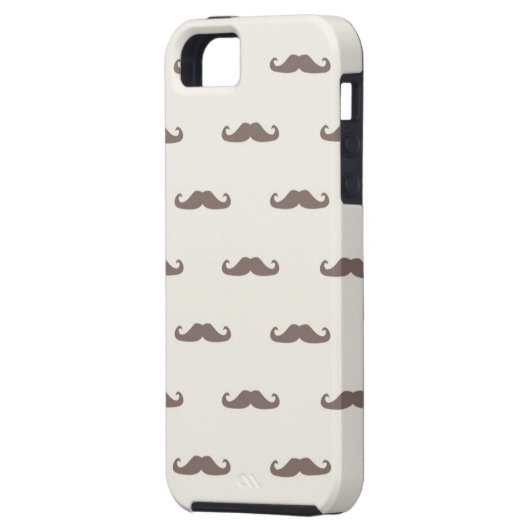 Mustache hipster patroon 3 Case-Mate iPhone case (Achterkant Links)