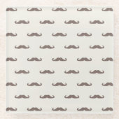 Mustache hipster patroon 3 glazen onderzetter (Voorkant)