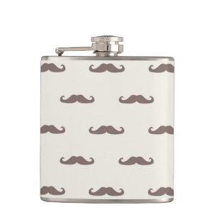 Mustache hipster patroon 3 heupfles