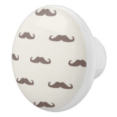 Mustache hipster patroon 3 keramische knop (Rechts)