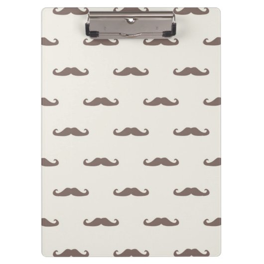 Mustache hipster patroon 3 klembord (Voorkant)