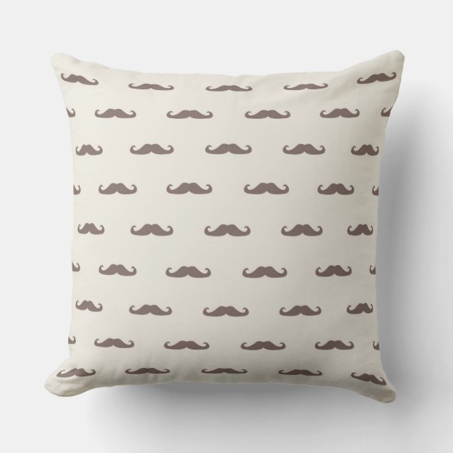 Mustache hipster patroon 3 kussen (Voorkant)