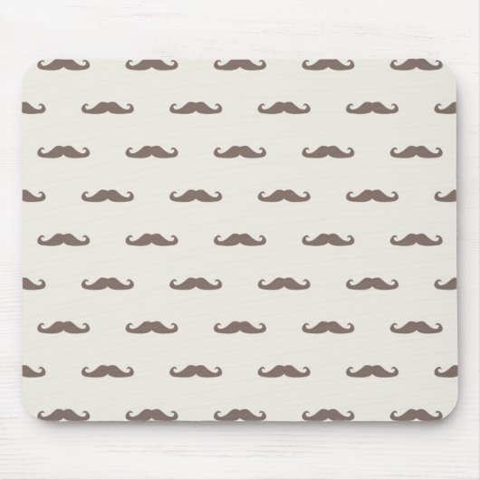 Mustache hipster patroon 3 muismat (Voorkant)
