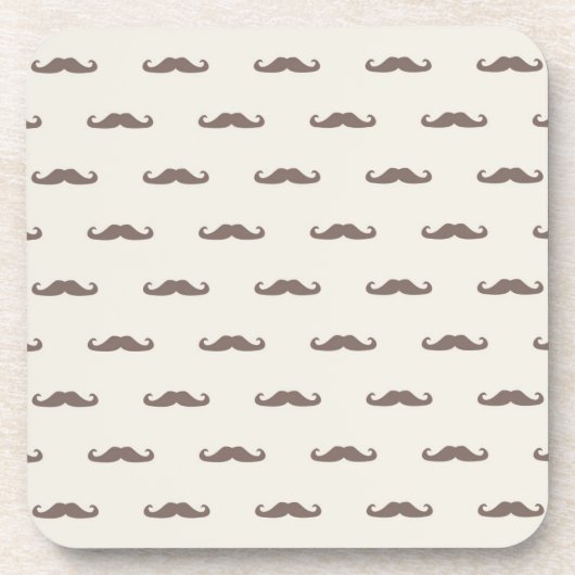 Mustache hipster patroon 3 onderzetter (Voorkant)