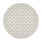 Mustache hipster patroon 3 snijplank (Voorkant)