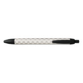 Mustache hipster patroon 3 zwarte inkt pen (Achterkant)