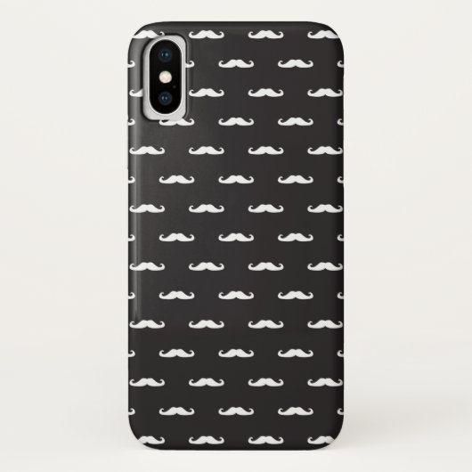 Mustache hipster patroon Case-Mate iPhone case (Achterkant)