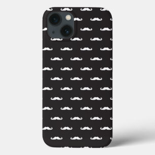 Mustache hipster patroon iPhone 13 hoesje