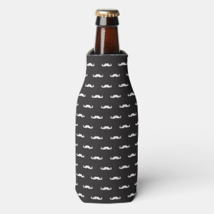 Mustache hipster patroon flesjeskoeler