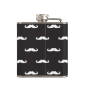 Mustache hipster patroon heupfles (Achterkant)