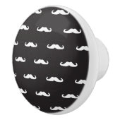 Mustache hipster patroon keramische knop (Rechts)