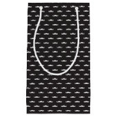 Mustache hipster patroon klein cadeauzakje (Voorkant)